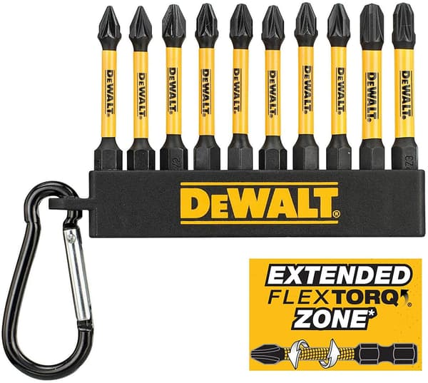 DEWALT FLEXTORQ END SÆT 10 stk.