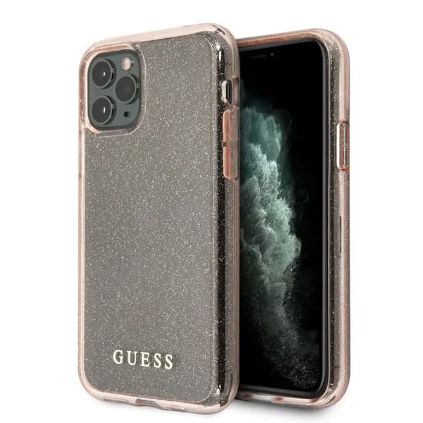 Guess GUHCN58PCGLPI iPhone 11 Pro rosa/rosa Hardcase Glitter