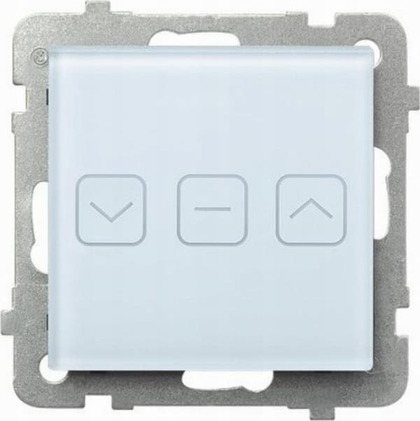 SONATA TOUCH Länkande strömbrytare med belysning VITT GLAS LPD-7RS/m/31