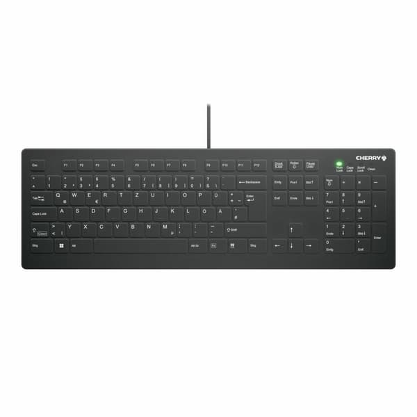 CHERRY AK-C8112 tastatur USB QWERTZ Tysk Sort