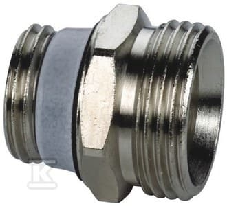 TILSLUTNINGSNIPPEL 1/2\"X3/4\" NIKKEL.