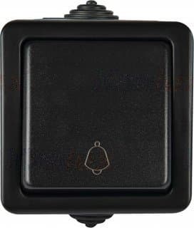 TEKNO Stik 250V sort IP54 27353