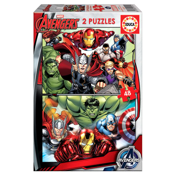Barnpussel Marvel Avengers Educa (2 x 48 bitar)