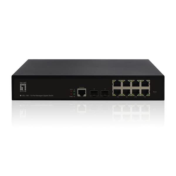 LevelOne KILBY 10-portars L2 Managed Gigabit Switch, 2 x SFP