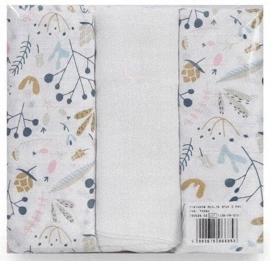 MATEX BLÖJA MUSLIN TRYCK 3-PACK STORLEK 70X80CM