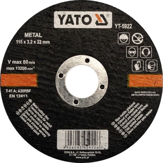 METALLIN KATKAISULAIPPA 125x1,2x22