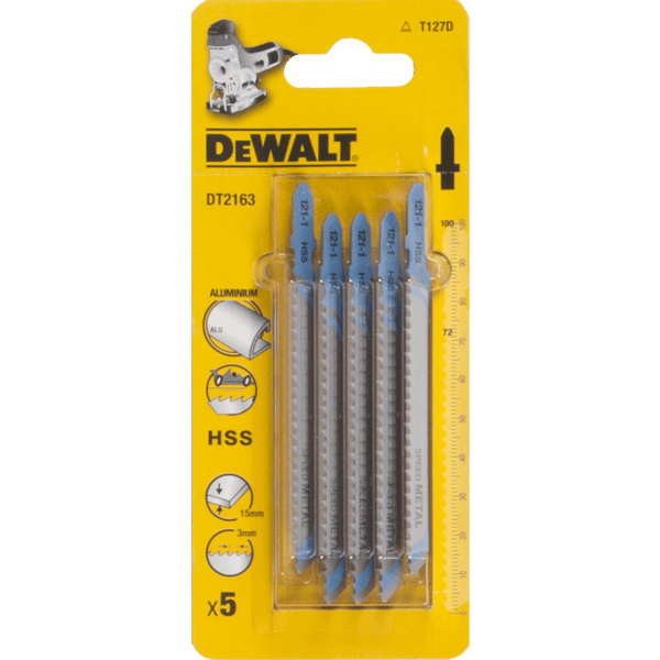 Dewalt sticksågsblad typ T HSS100x72mm 5st. för metall DT2163