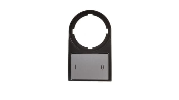 Märkplåt 0-I 50x30mm svart rektangulär M22S-ST-X89 218147