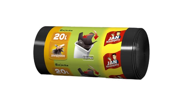 Jan Necessary Soppåsar HD easy pack svart 20 L 40st