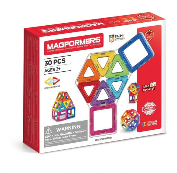 Magformers Magnetiska Byggklossar Basic 30 delar.