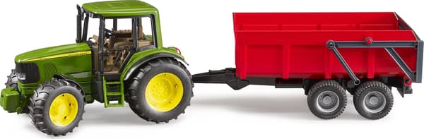 John Deere 6920 med tiptrailer (med automatisk bagklap)