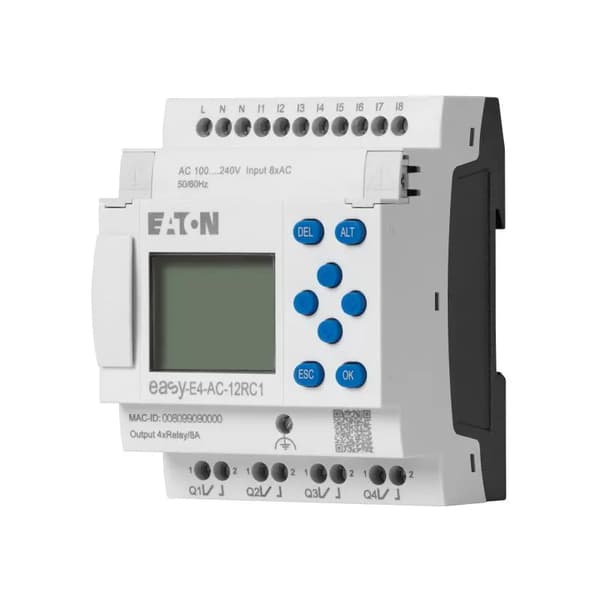 Eaton Programmerbar Transmitter EasyE4 230VAC/DC 8DI 4DO-R EASY-E4-AC-12RC1 (197215)