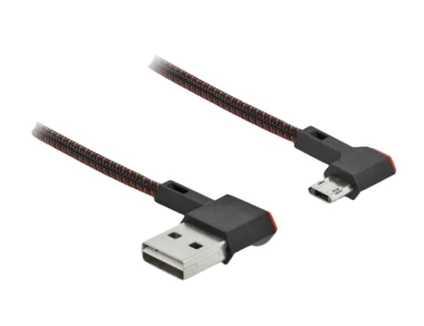 DELOCK USB-A 2.0 -liitin. <Micro-B USB-liitin, 0,2 m SW