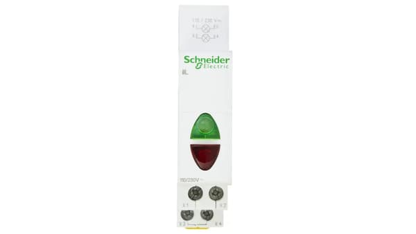 Schneider Modulär lampa röd/grön 110-230V AC IIl (A9E18325)