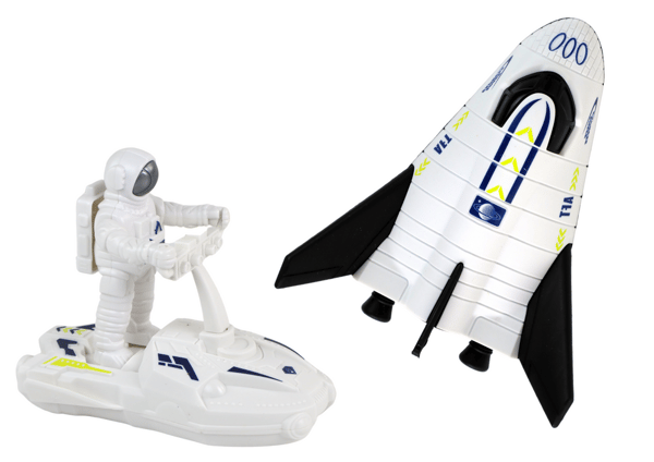Rummissionssæt Rumraket Astronaut Rumskib 5 stk.
