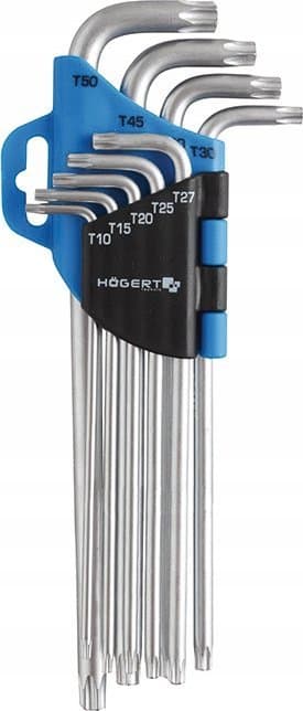 Högert Technik Torx-avaimet erittäin pitkät, sarja 9kpl HT1W818