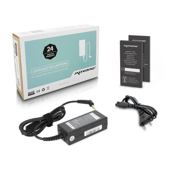 Movano 19v 2.37a (5.5x1.7) 45W Strømforsyning til Acer