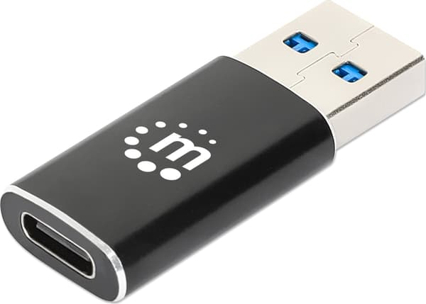 USB-adapter Manhattan MANHATTAN USB-A til USB-C-adapter USB 3.2 Gen 2 10 Gbps