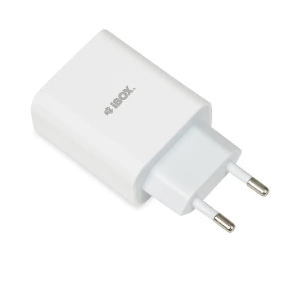 Verkkolaturi iBox C-36 USB A+C 20W USB-C–USB-C-kaapeli