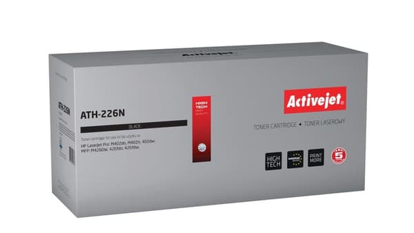 Activejet ATH-226N (erstatning for HP 226A CF226A; Supreme; 3100 sider; sort)