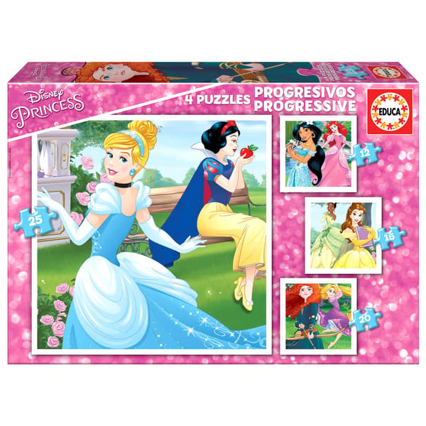 Disney Princess pussel 12-16-20-25 bitar