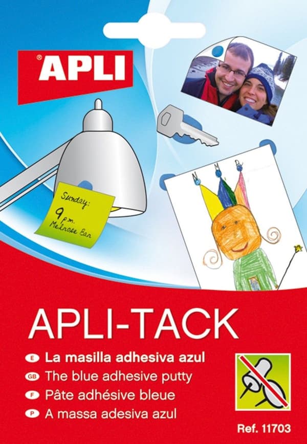 Apli Kiinnitysmassa APLI Apli-Tack, palana, 57g, sininen