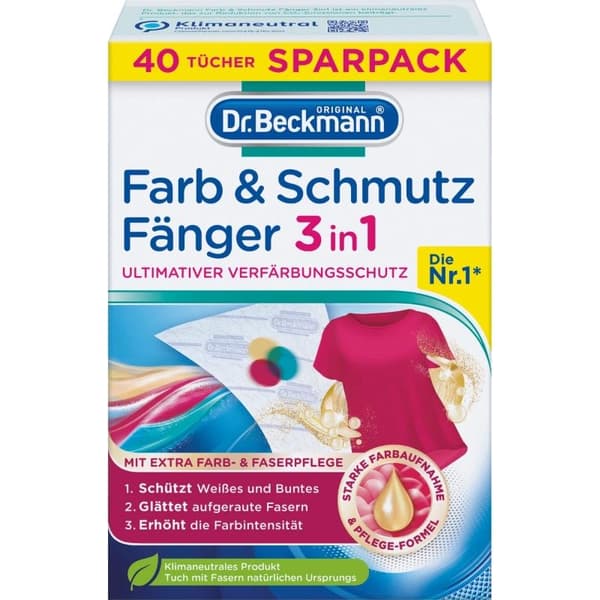 Pyykinpesuarkit Dr. Beckmann 3in1 40kpl