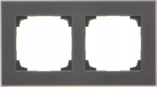 Simon 55 Ramme 2x Natur Glas frost sort TRN2/179