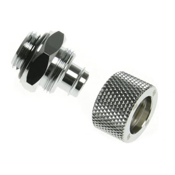 Lige Bitspower-forbindelser G1/4 tommer AG til 11/8mm - lys sølv