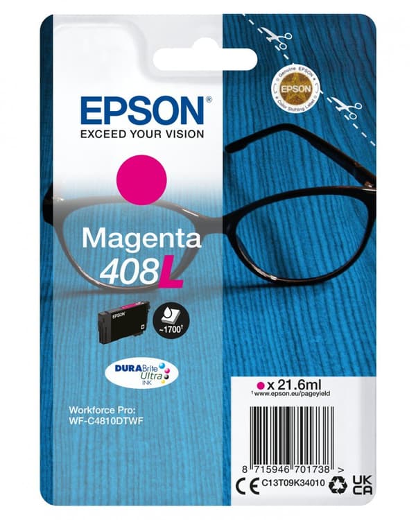 Original blækpatron Epson 408L Magenta