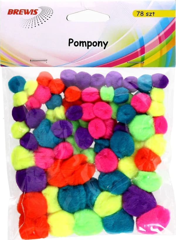 Neonpomponit 78 kpl