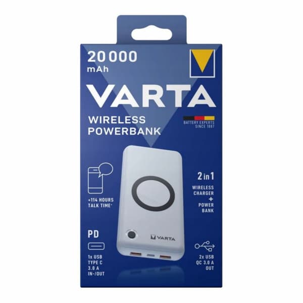 VARTA Wireless Power Bank 20000