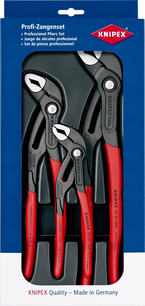 KNIPEX Cobra Set 180,250,300 mm 3 delar