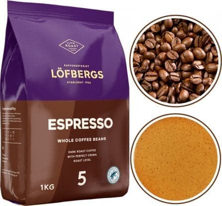 Lofbergs Lofbergs Espressobönkaffe - 1 kg bönkaffe