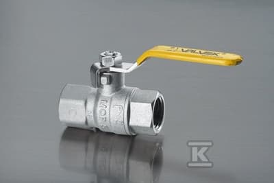 GAS KUGLEVENTIL 6/4\" NIKKEL.