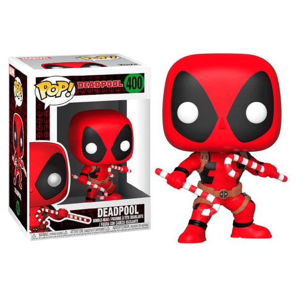 POP-figuuri Marvel Holiday Deadpool karkkikeppien kanssa
