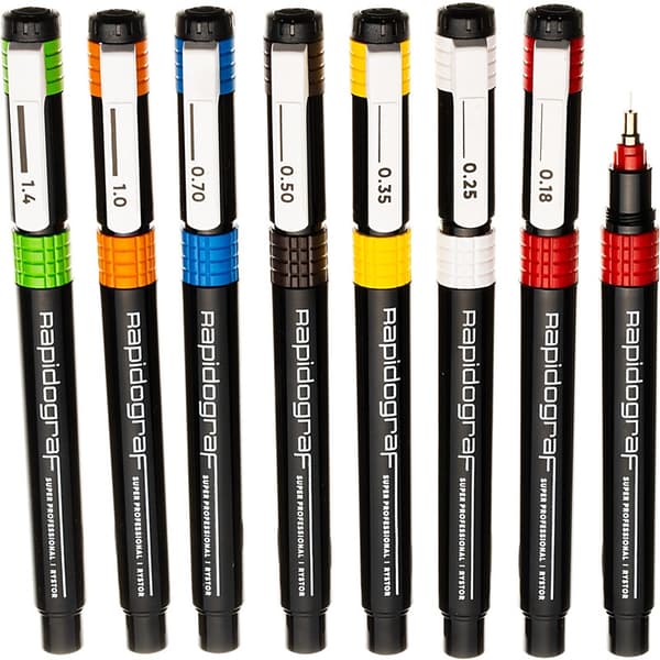 Tuschpen Rystor Rapidograph Super Professional 1.0mm