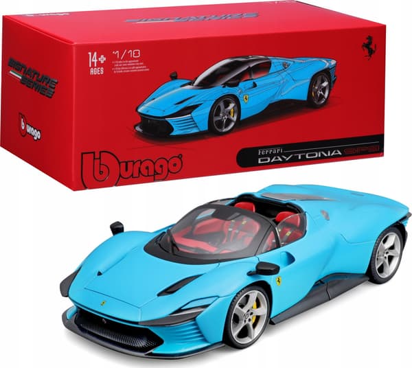 Ferrari Daytona SP3 Blå 1:18 BBURAGO