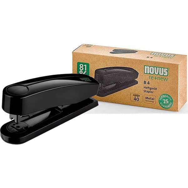 Häftapparat Novus B4 Re+new svart