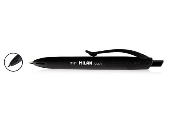 Lang beskrivelse P1 mini RUBBER TOUCH sort p40 MILAN