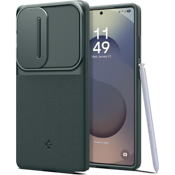 Spigen Optik Armor, abyss green - Samsung Galaxy S25 Ultra