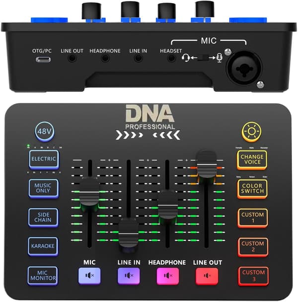 DNA SC ONE analoginen äänimikseri 2 kanavaa USB-C
