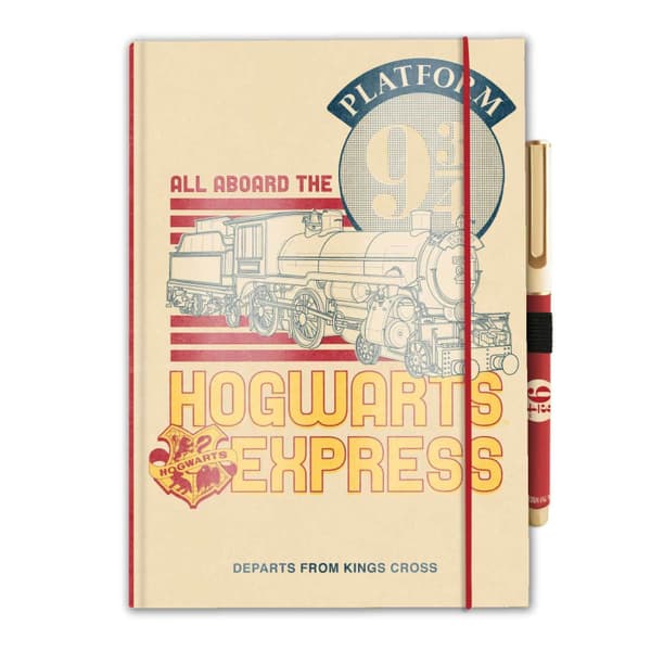 Harry Potter Perron 9 3/4 A5 premium notesbog + kuglepen