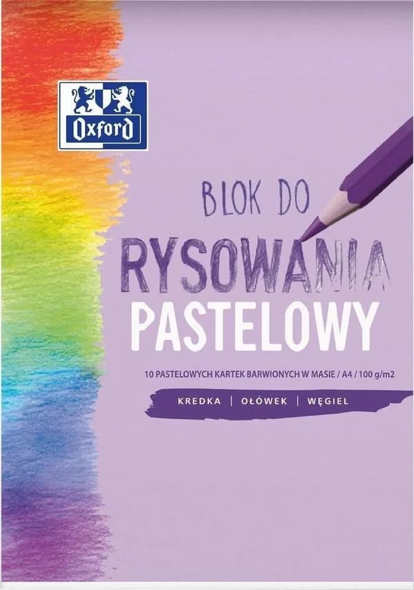 Ritblock A4/10K pastell (20st) OXFORD