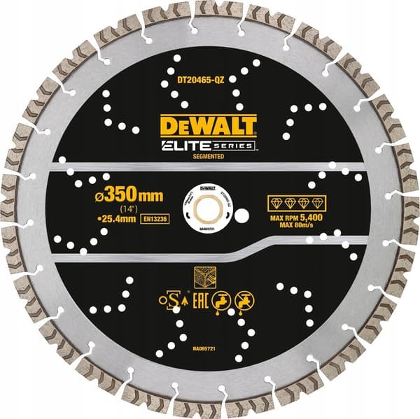 DEWALT SKIVE DIAM.SEG. 350mm ELITE PRETY ARMOR. /BETON