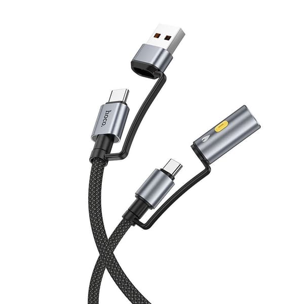 USB-kaapeli Hoco USB-C - USB-C 1,2 m Musta