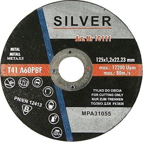 METALLIN KATKAISULAIPPA 125 x 2,5 x 22.2mm