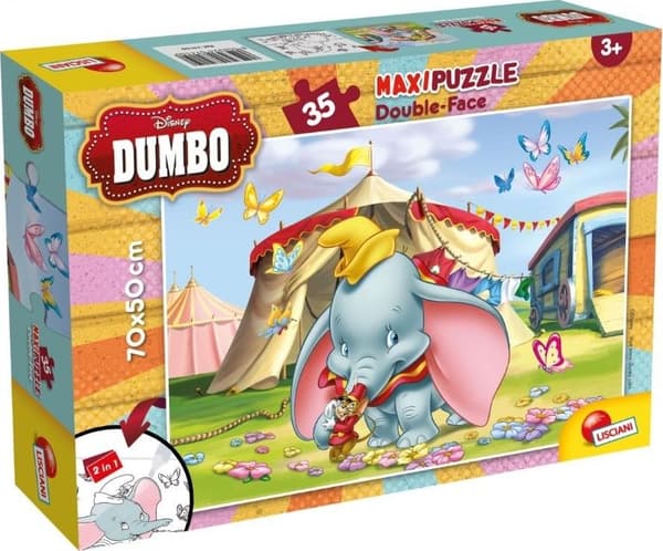 Lisciani Dubbelsidig Maxi Pussel 35 Dumbo