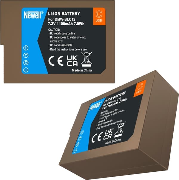 Newell Udskiftningsbatteri til DMW-BLC12 USB-C til Panasonic