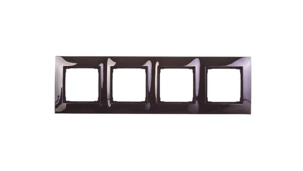 Simon 54 Premium firedobbelt ramme metal mørkt stål DR4/67